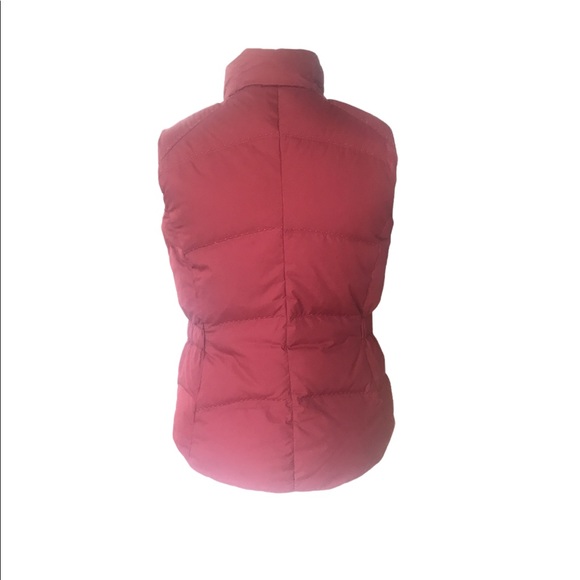 EDDIE BAUER MAROON Premium Goose Down Puffer Parka Vest - Picture 3 of 8